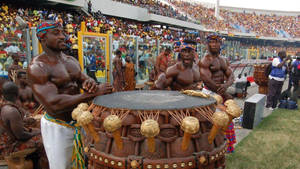 Ghana Cultural Performance Wallpaper