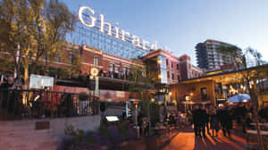 Ghiradelli Square Beneath Blue Afternoon Sky Wallpaper