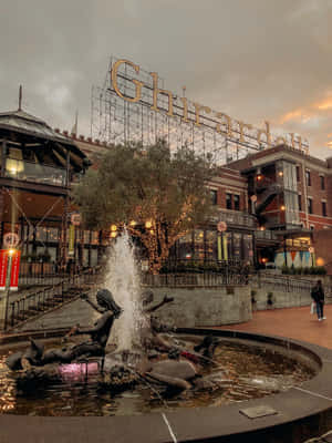 Ghiradelli Square Fountain Phone Wallpaper