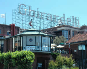 Ghiradelli Square In California Blue Sky Wallpaper