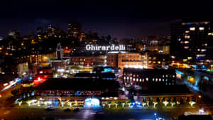 Ghiradelli Square Sign At Night Lights Wallpaper