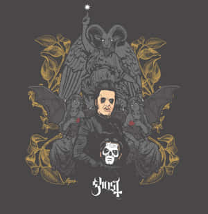 Ghost Band Fanart Painting Statues Wallpaper