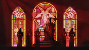 Ghost Band In Church Goat Window Wallpaper