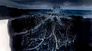 Ghost In The Shell Cyberpunk Skyline Wallpaper