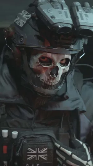 Ghost M W2 Iconic Skull Mask Soldier Wallpaper
