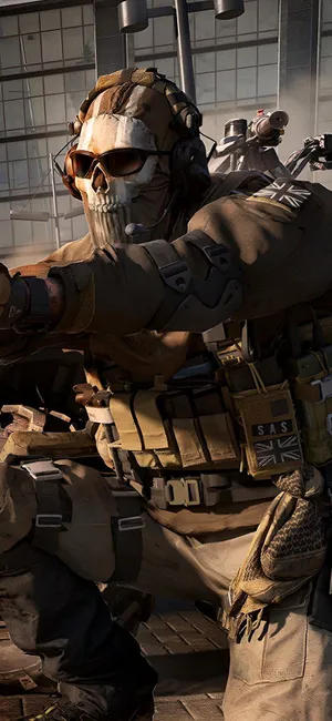 Ghost M W2 Iconic Skull Mask Soldier Wallpaper