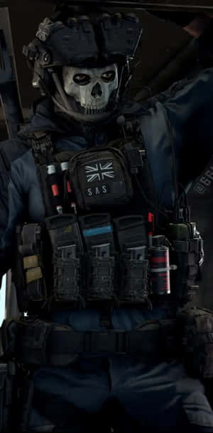 Ghost M W2 Iconic Skull Mask Soldier Wallpaper