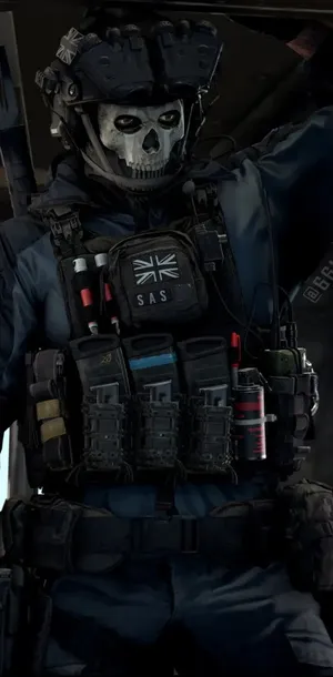 Ghost M W2 Iconic Skull Mask Soldier Wallpaper