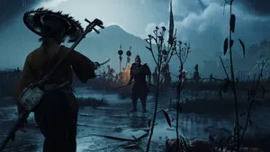 Ghost Of Yotei Gameplay Scene Wallpaper