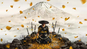 Ghost Of Yotei Samurai Meditation Wallpaper