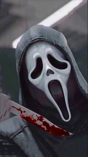 Ghostface Aesthetic Portrait Wallpaper