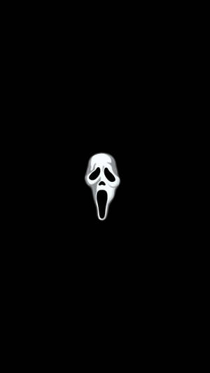 Ghostface Black Minimalist Art Wallpaper