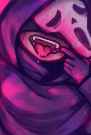 Ghostfacein Pink Hues Wallpaper