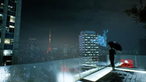 Ghostwire Tokyo Balcony Walker Wallpaper