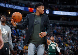 Giannis Antetokounmpo Casual Suit Wallpaper