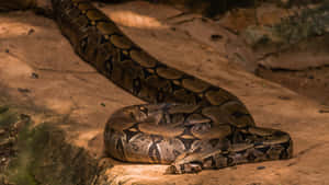 Giant_ Anaconda_ Resting Wallpaper