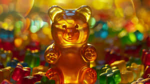 Giant Gummy Bear Amongst Others Wallpaper