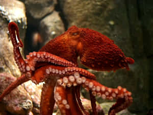 Giant Pacific Octopus Display Wallpaper