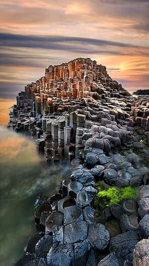 Giant's Causeway Nature Preserve Rock Pile Wallpaper