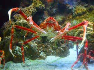 Giant Spider Crab Aquatic Display.jpg Wallpaper