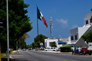 Giant Waving Mexico Flag Wallpaper