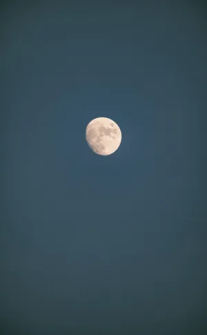 Gibbous Luna Night Sky Aesthetic Wallpaper