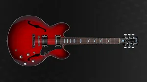 Gibson 335 On A Dark Wallpaper