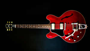 Gibson 335 On Dark Vignette Wallpaper