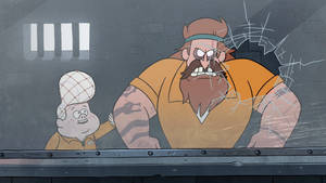 Gideon Gleeful Angry Prisoner Wallpaper