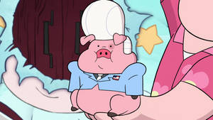 Gideon Gleeful Pig Version Wallpaper