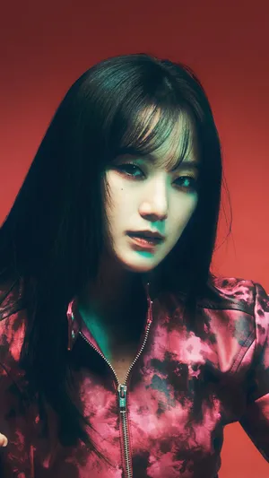 Gidle Member Red Backdrop Wallpaper