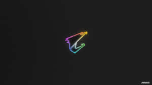 Gigabyte Aorus Logo Neon Effect Wallpaper