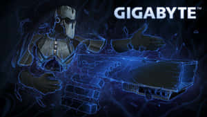 Gigabyte Cybernetic Armorand Motherboard Illustration Wallpaper