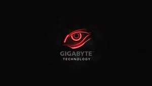 Gigabyte Technology Red Eye Logo Wallpaper