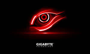 Gigabyte Technology Red Eye Logo Wallpaper