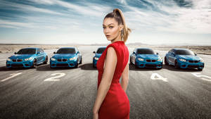 Gigi Hadid Bmw M2 Coupe Wallpaper