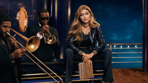 Gigi Hadid Tommy Hilfiger Collection Wallpaper