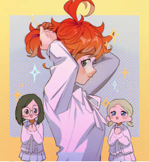 Gilda From The Promised Neverland Anime Series Wallpaper