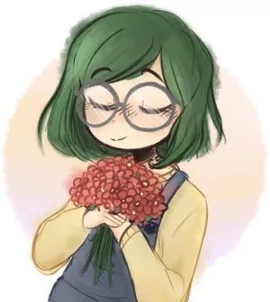 Gilda From The Promised Neverland Anime Series Posing Confidently, With A Bright Smile Wallpaper