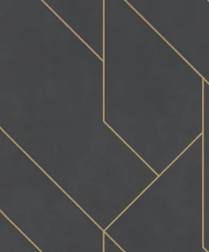 Gilded Gray Wall Wallpaper