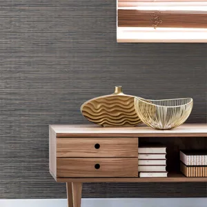 Gilded Wall Details In Living Room Wallpaper