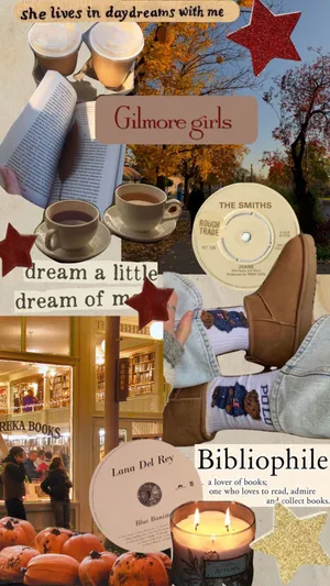 Gilmore Girls Autumn Aesthetic Collage Wallpaper