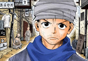 Ging Freecss Engaging In A Battle Stance Wallpaper