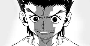 Ging Freecss Striking An Action Pose In A Captivating Artwork Wallpaper