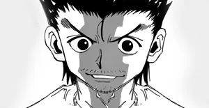 Ging Freecss Striking An Action Pose In A Captivating Artwork Wallpaper