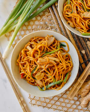 Ginger Scallion Hokkien Mee Wallpaper