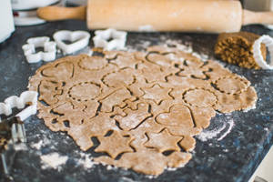 Gingerbread Dough Wallpaper