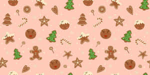 Gingerbread_ Holiday_ Pattern Wallpaper