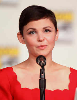 Ginnifer Goodwin Posing Confidently In A Stunning Photoshoot Wallpaper