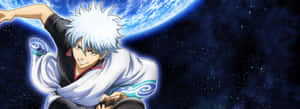 Gintama Characters Bravely Battle For Peace Wallpaper